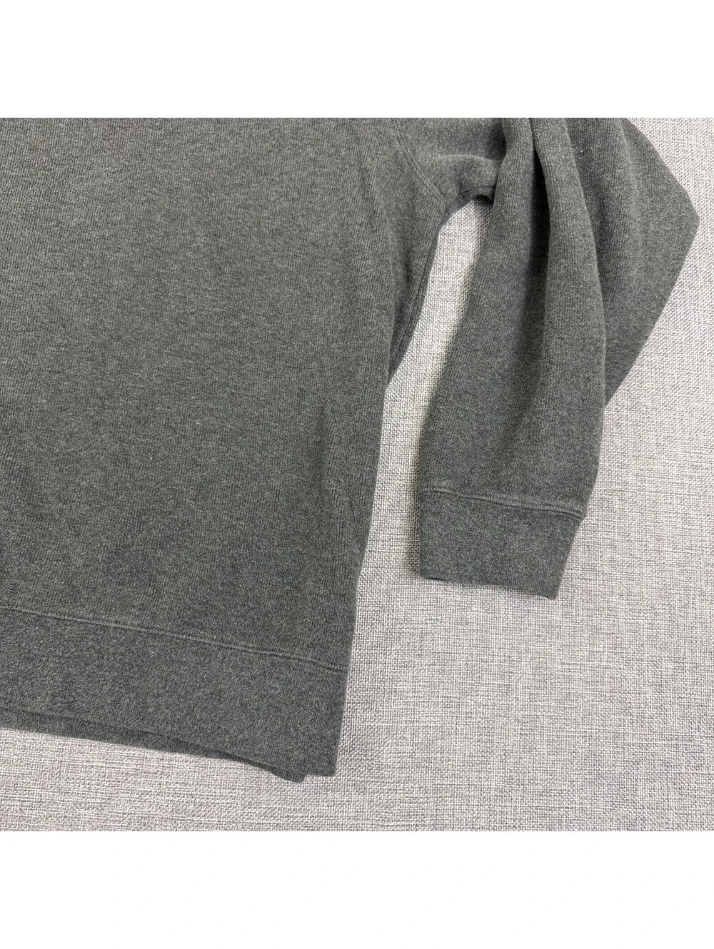 Orvis Mens XL Gray 1/4 Zip Pullover Sweatshirt Cotton Mock Neck